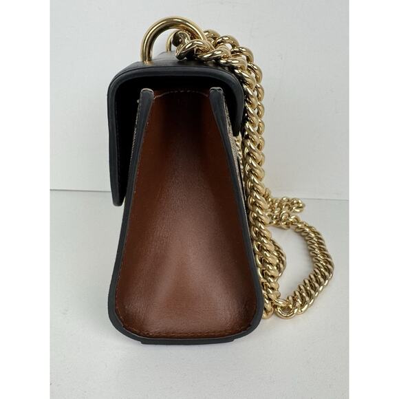 Gucci GG Supreme Padlock Small Shoulder Bag Brown and Black B-6 - Picture 3 of 16